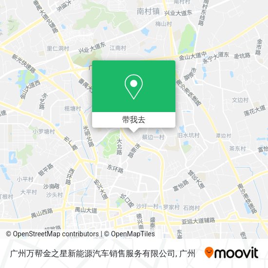广州万帮金之星新能源汽车销售服务有限公司地图