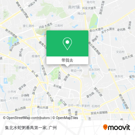 集北水蛇粥番禺第一家地图