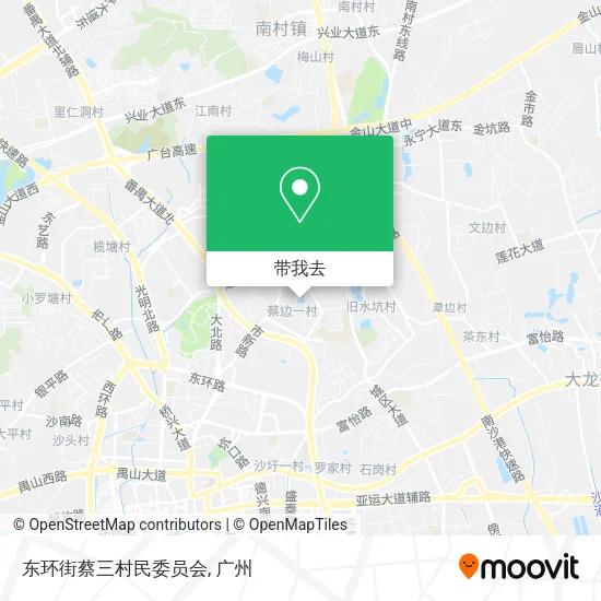 东环街蔡三村民委员会地图