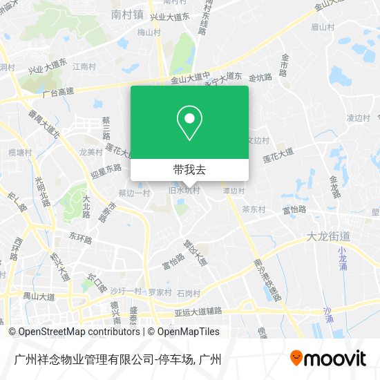 广州祥念物业管理有限公司-停车场地图