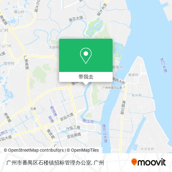 广州市番禺区石楼镇招标管理办公室地图