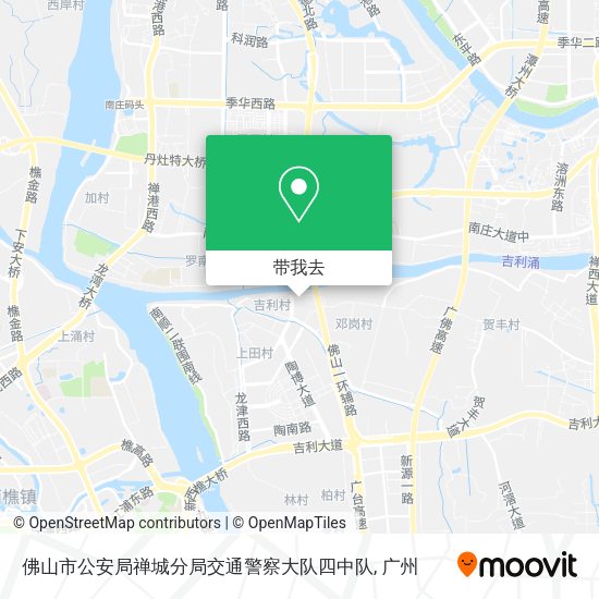 佛山市公安局禅城分局交通警察大队四中队地图