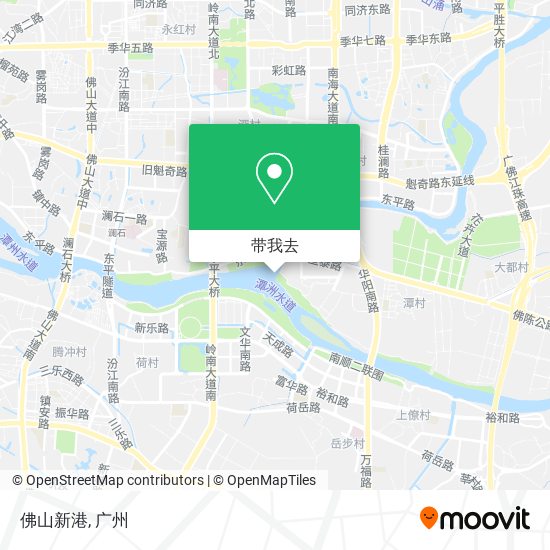 佛山新港地图