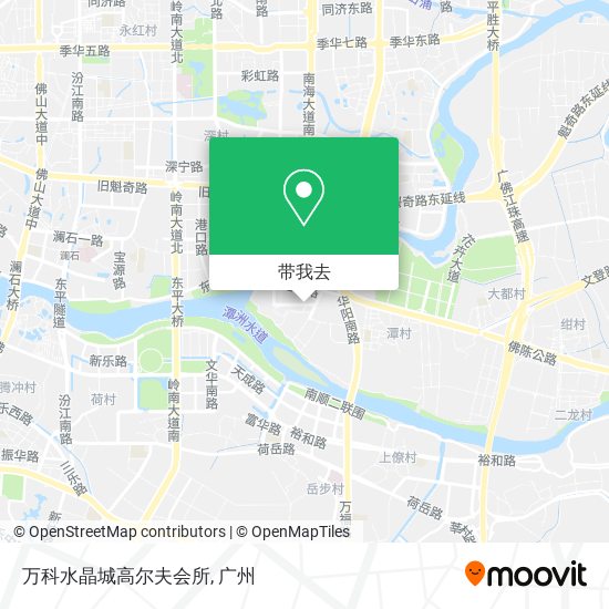 万科水晶城高尔夫会所地图