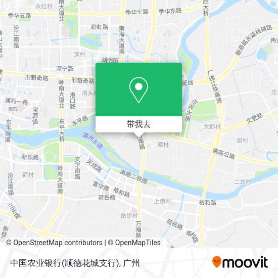 中国农业银行(顺德花城支行)地图