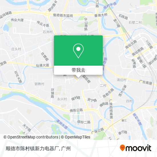 顺德市陈村镇新力电器厂地图