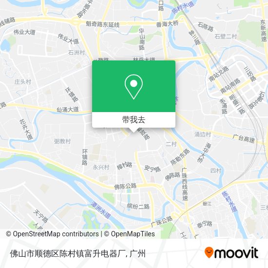 佛山市顺德区陈村镇富升电器厂地图