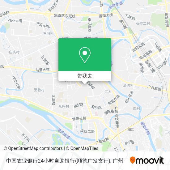 中国农业银行24小时自助银行(顺德广发支行)地图