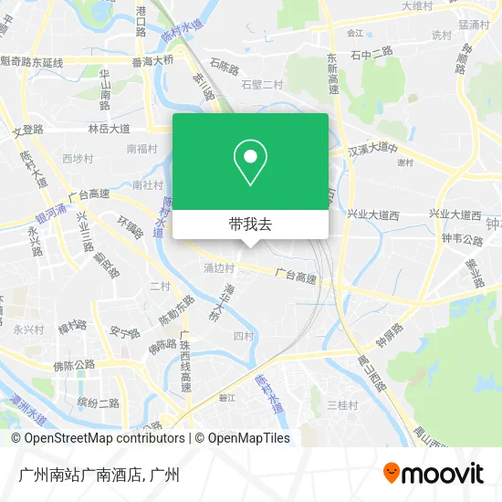 广州南站广南酒店地图