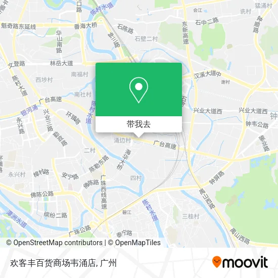 欢客丰百货商场韦涌店地图