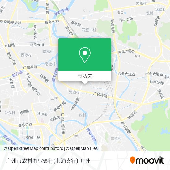 广州市农村商业银行(韦涌支行)地图