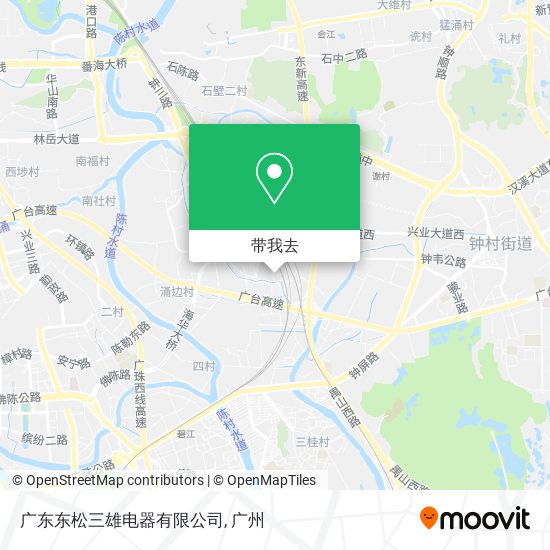 广东东松三雄电器有限公司地图
