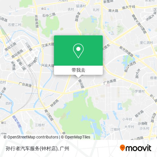 孙行者汽车服务(钟村店)地图