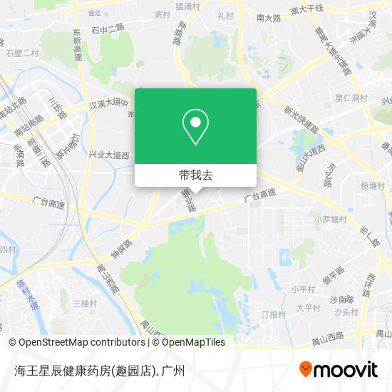 海王星辰健康药房(趣园店)地图