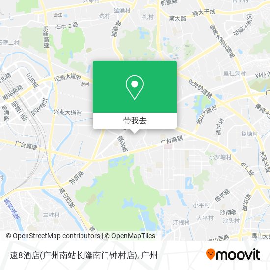 速8酒店(广州南站长隆南门钟村店)地图