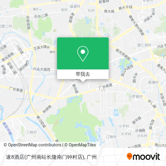 速8酒店(广州南站长隆南门钟村店)地图