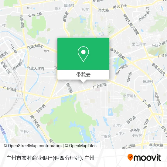 广州市农村商业银行(钟四分理处)地图