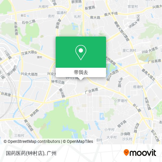 国药医药(钟村店)地图