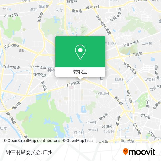 钟三村民委员会地图