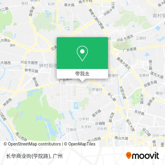 长华商业街(学院路)地图