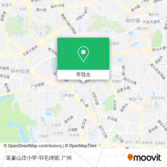 富豪山庄小学-羽毛球馆地图