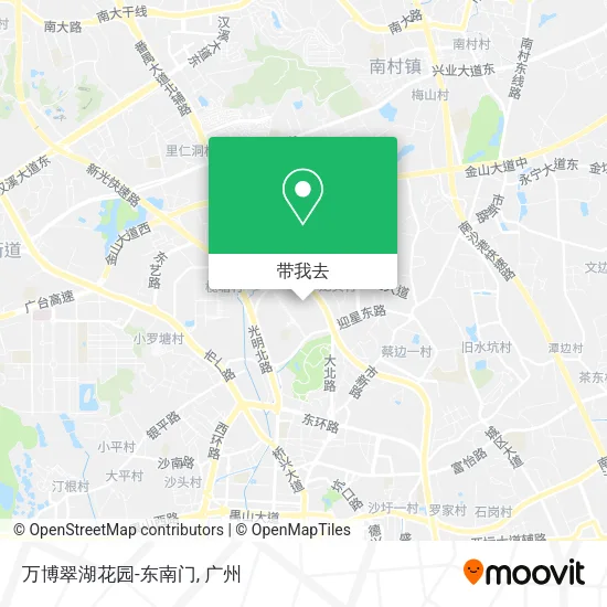 万博翠湖花园-东南门地图