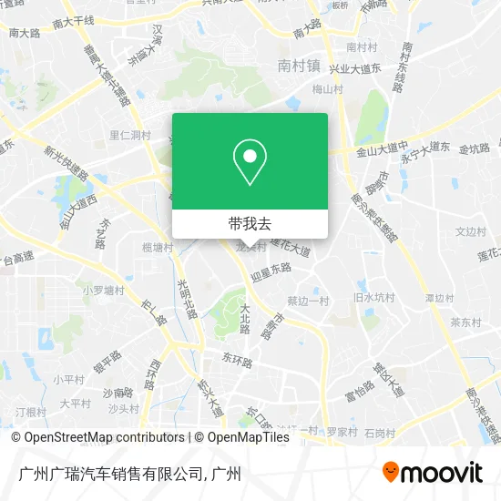 广州广瑞汽车销售有限公司地图