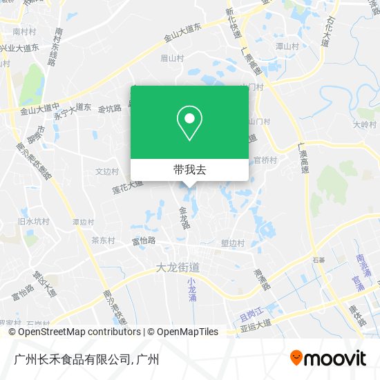 广州长禾食品有限公司地图