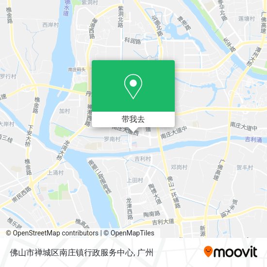 佛山市禅城区南庄镇行政服务中心地图