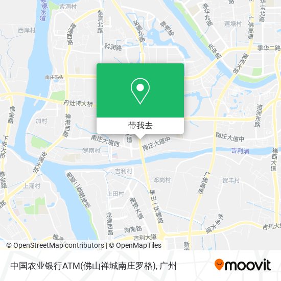 中国农业银行ATM(佛山禅城南庄罗格)地图