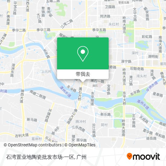石湾置业地陶瓷批发市场-一区地图