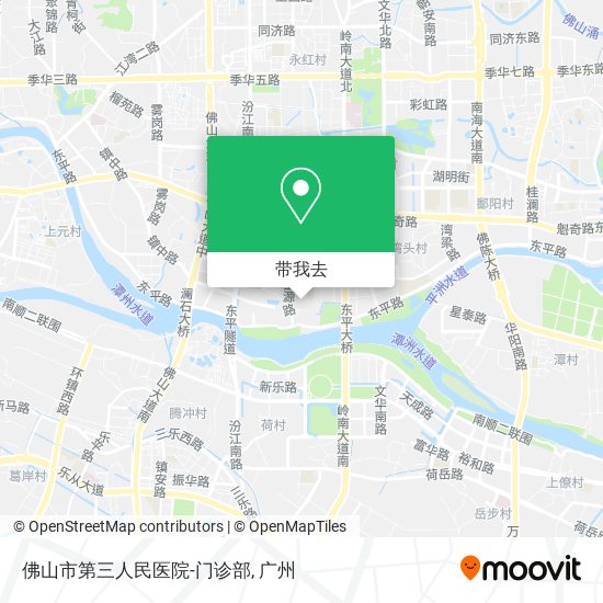 佛山市第三人民医院-门诊部地图