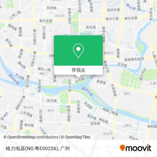 格力电器(NO.粤E00256)地图