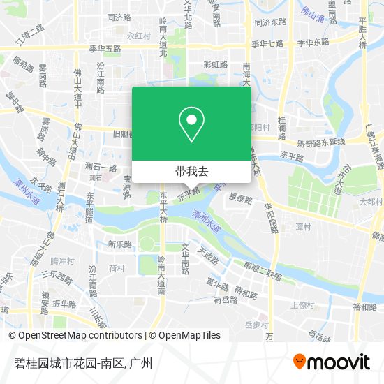 碧桂园城市花园-南区地图