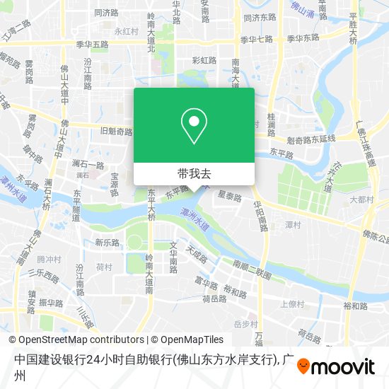 中国建设银行24小时自助银行(佛山东方水岸支行)地图