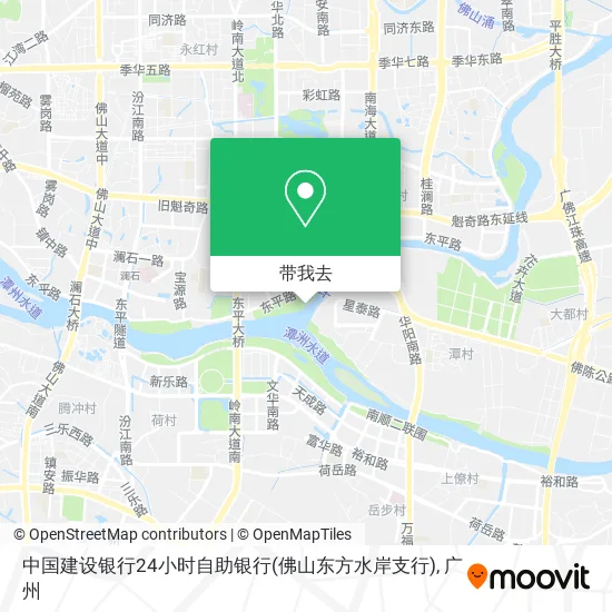 中国建设银行24小时自助银行(佛山东方水岸支行)地图