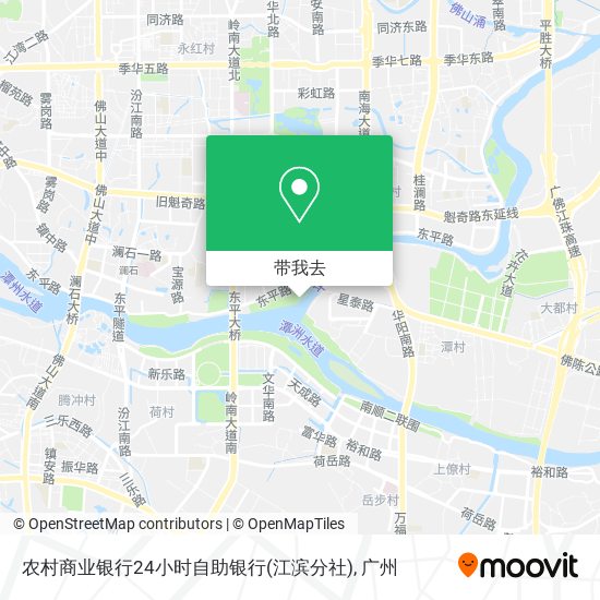 农村商业银行24小时自助银行(江滨分社)地图