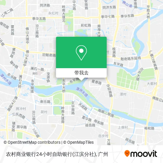 农村商业银行24小时自助银行(江滨分社)地图
