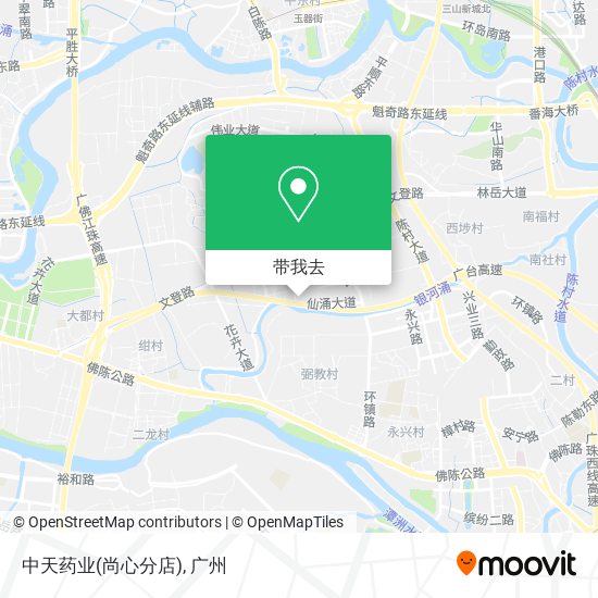 中天药业(尚心分店)地图