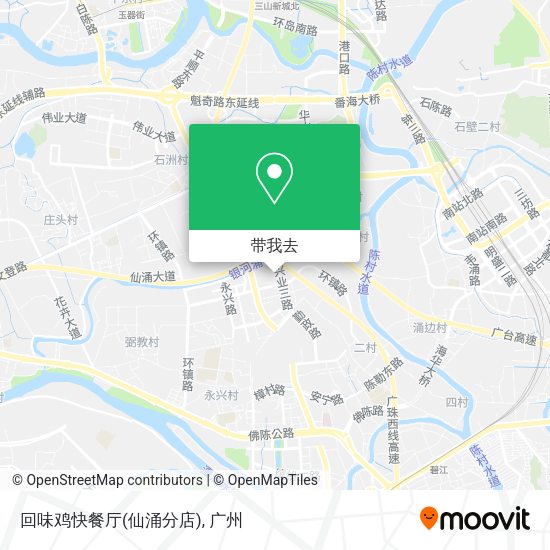 回味鸡快餐厅(仙涌分店)地图