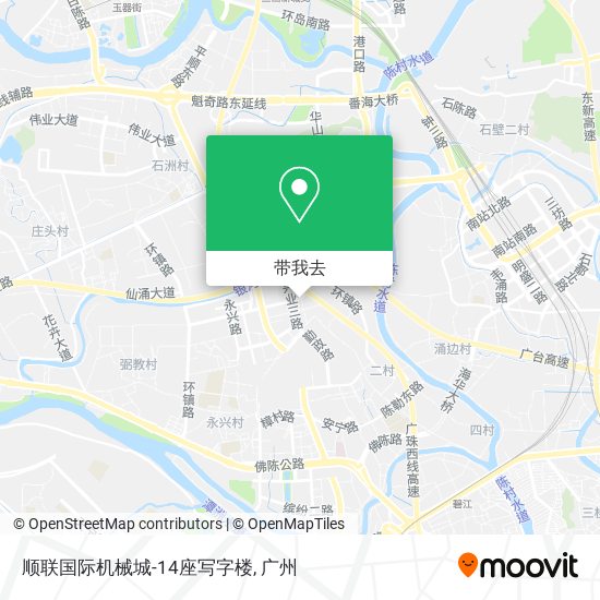 顺联国际机械城-14座写字楼地图