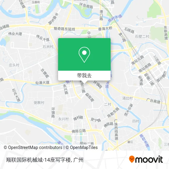 顺联国际机械城-14座写字楼地图