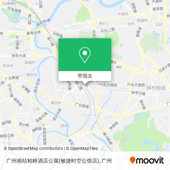 广州南站柏林酒店公寓(敏捷时空公馆店)地图