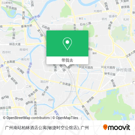 广州南站柏林酒店公寓(敏捷时空公馆店)地图