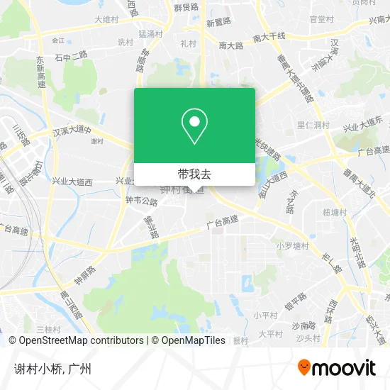 谢村小桥地图