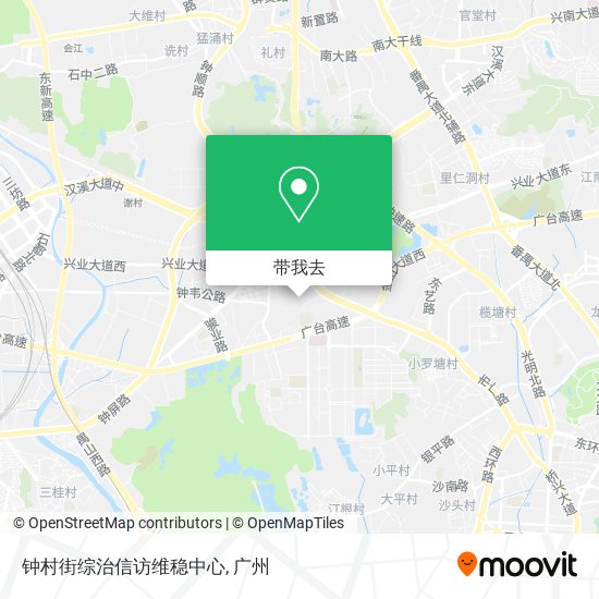 钟村街综治信访维稳中心地图