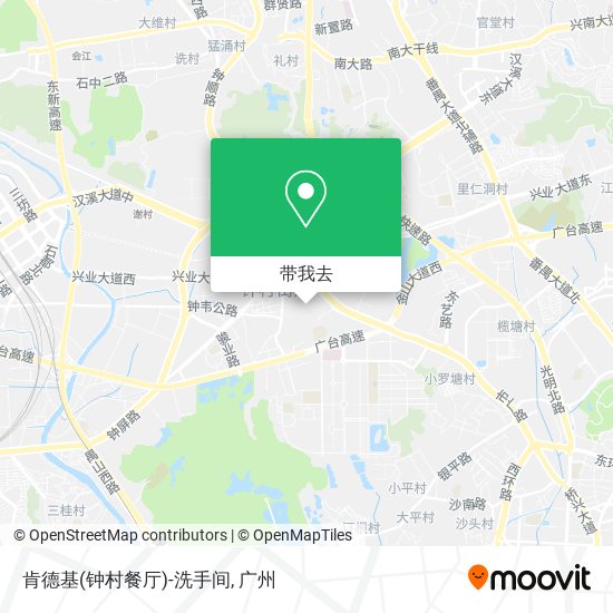 肯德基(钟村餐厅)-洗手间地图