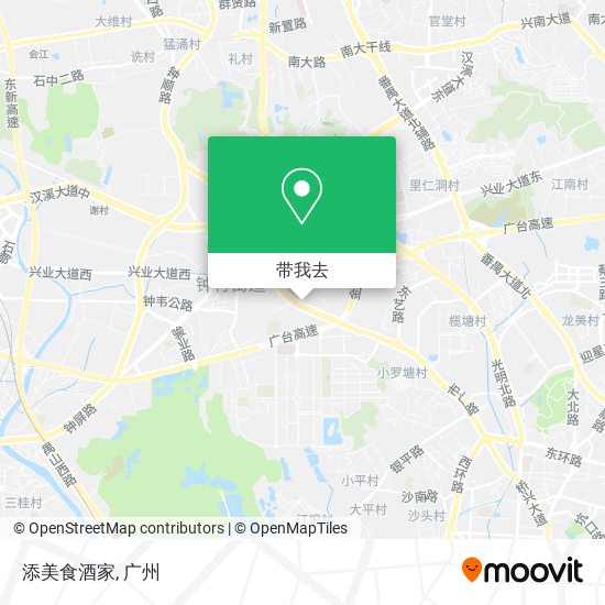 添美食酒家地图