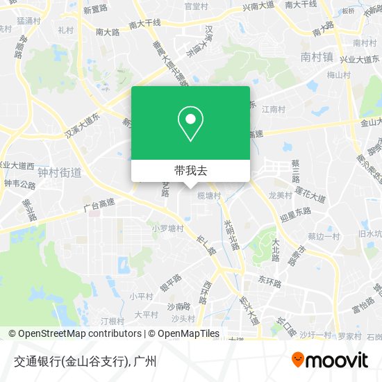 交通银行(金山谷支行)地图