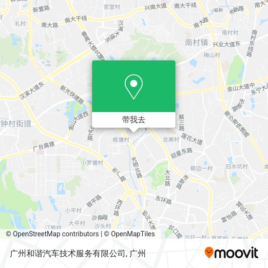 广州和谐汽车技术服务有限公司地图